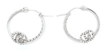 Gucci 0.38ctw Diamond In-And-Out GG Hoop Earrings in 18k White Gold