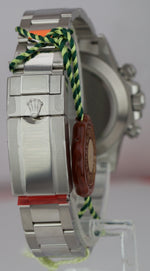 NOS BRAND NEW STICKERS Rolex Daytona Black 116520 40mm REHAUT FAT BUCKLE Watch