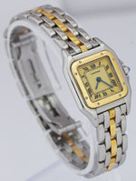 Ladies Cartier Panthere Two-Tone 18K Gold Steel Ivory 22mm Quartz Watch 1057917