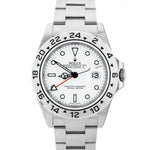 BRAND NEW NOS STICKERED Rolex Explorer II REHAUT 3186 White 40mm Watch 16570 T