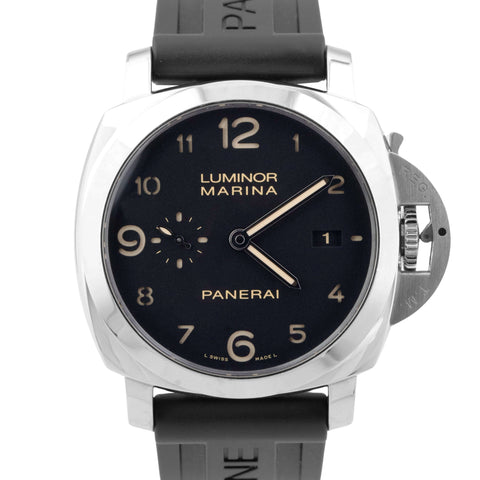 Panerai Luminor Marina PAM00359 Steel Arabic Black 44mm Automatic Date Watch BOX