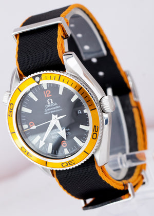 2006 Omega Seamaster Planet Ocean Black Orange 42mm Stainless Watch 2909.50.38