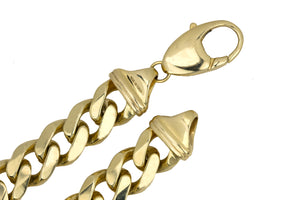 Men's Modern Midas 14K Yellow Gold 12mm Curb Link Chain 8.75" Bracelet 69.1gr