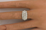 Ladies 1930's Antique Art Deco Platinum 2.08ctw Diamond Cluster Band Ring
