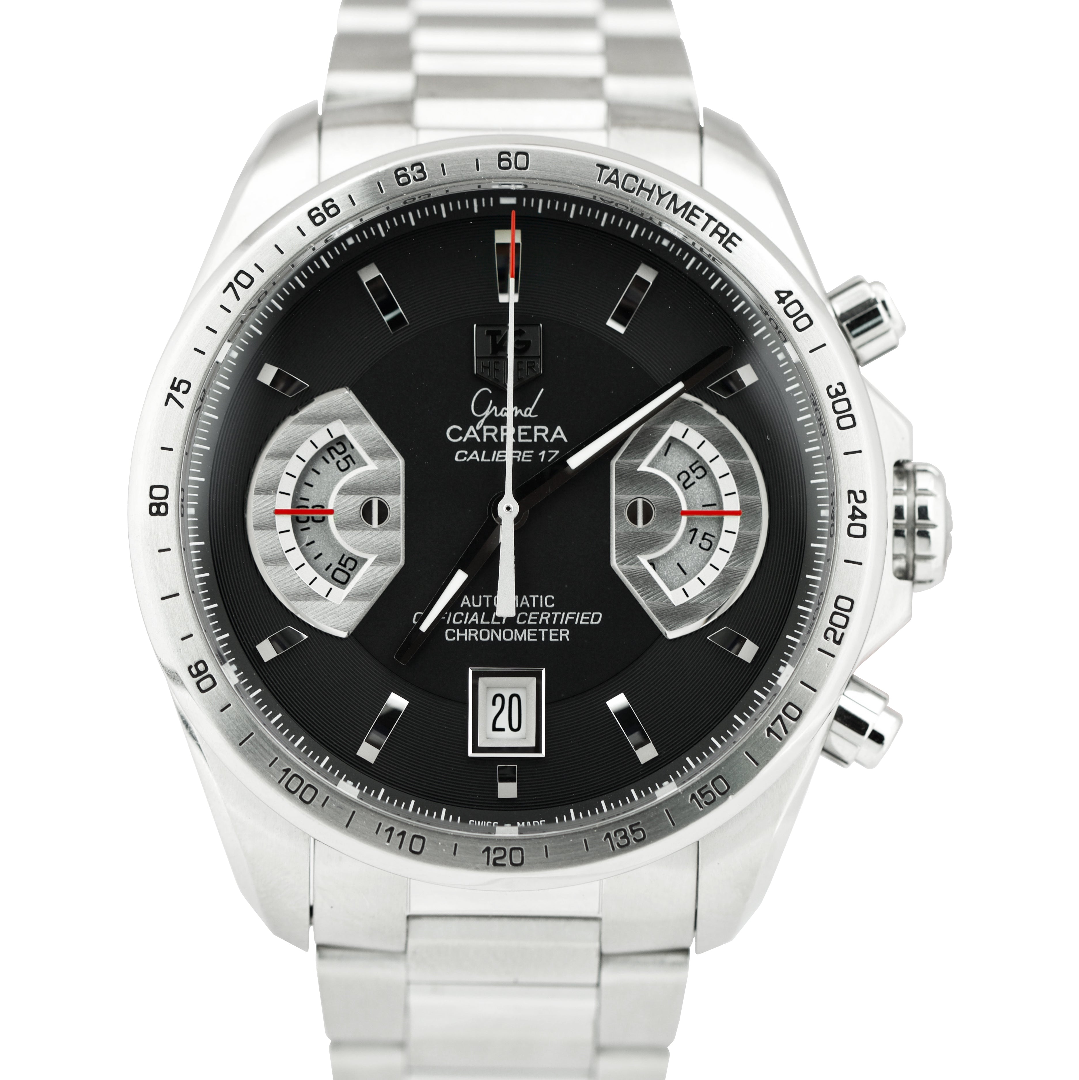 Tag Heuer Men's Grand Carrera Chronograph Stainless Steel Watch