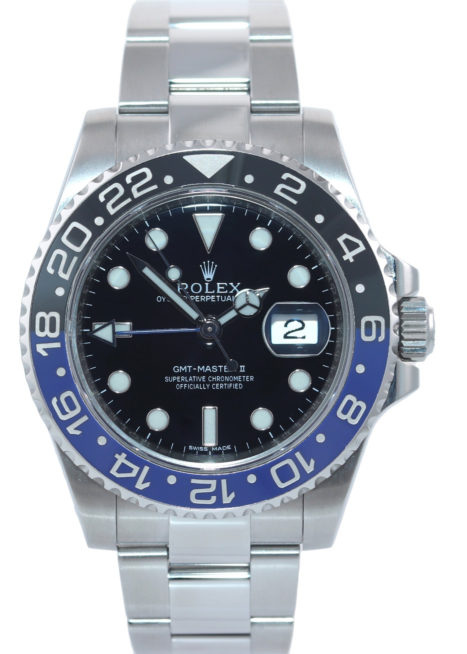 2019 Rolex GMT Master II 116710 BLNR Steel Ceramic Batman Blue Watch Box