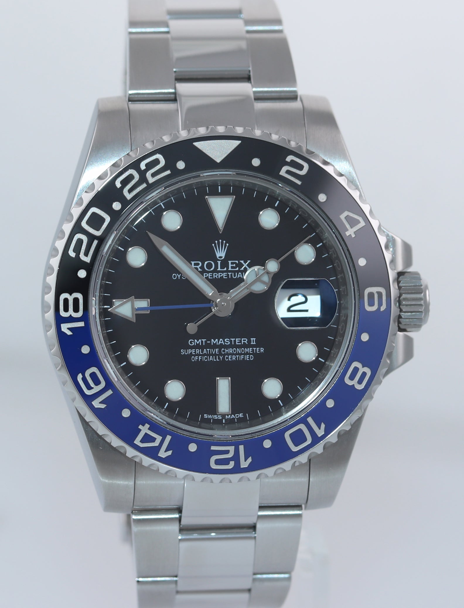 2018 RSC & PAPERS Rolex GMT Master Blue 116710 BLNR Ceramic Batman Watch Box