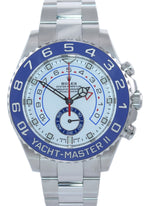 2020 NEW PAPERS Rolex Yacht-Master 2 NEW STYLE HANDS Steel Blue 116680 Watch Box