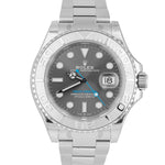 NEW STICKERED JAN. 2022 Rolex Yacht-Master 40mm Dark Rhodium Blue 126622 Watch