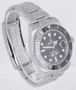 MINT Rolex Submariner Date Stainless Steel Black Ceramic 40mm Watch 116610 LN
