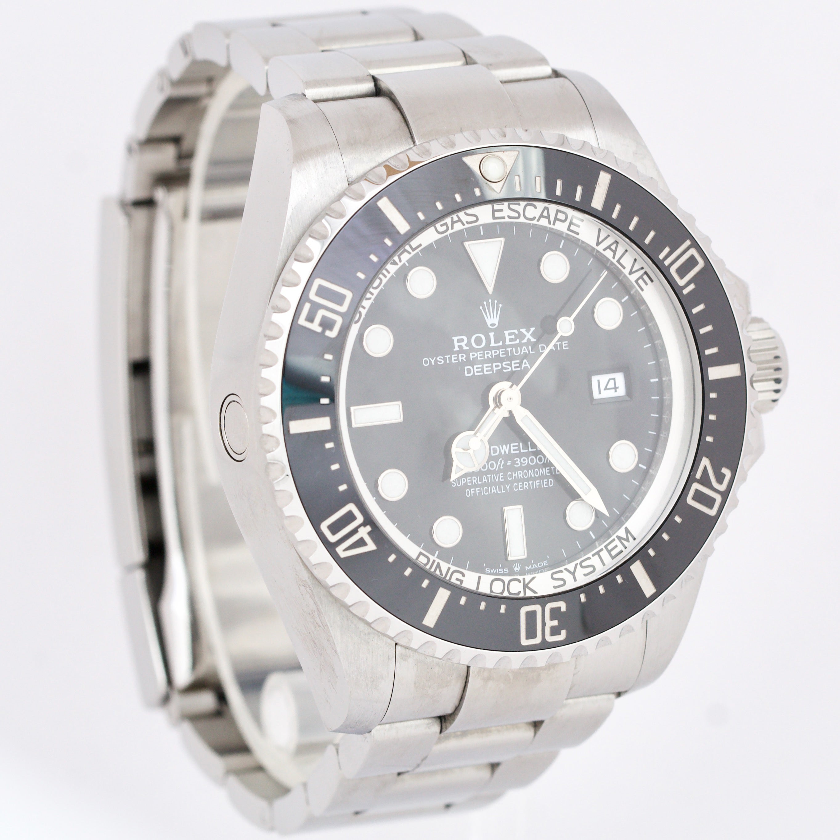 Rolex Sea-Dweller Deepsea Black 44mm Stainless Steel Watch 126660 BOX PAPERS