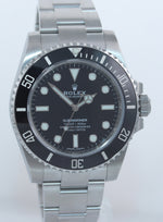 RANDOM Rolex Submariner No-Date 114060 Steel Black Ceramic Watch Box