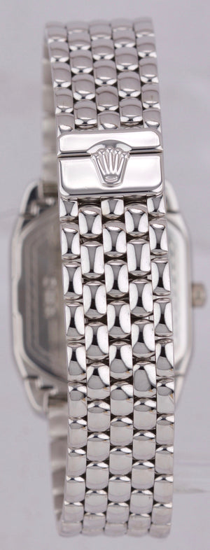 Rolex Cellini Cellissima 18K White Gold MOP 222 Diamond Swiss Quartz Watch 6693