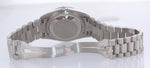 Silver DIAMOND Rolex President Day Date 18239 Double Quick White Gold Watch Box