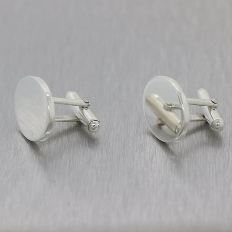 Tiffany & Co. Sterling Silver Oval Cufflinks