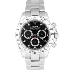 2002 Men's Rolex Daytona Cosmograph Y Black Stainless Steel 40mm Watch 116520