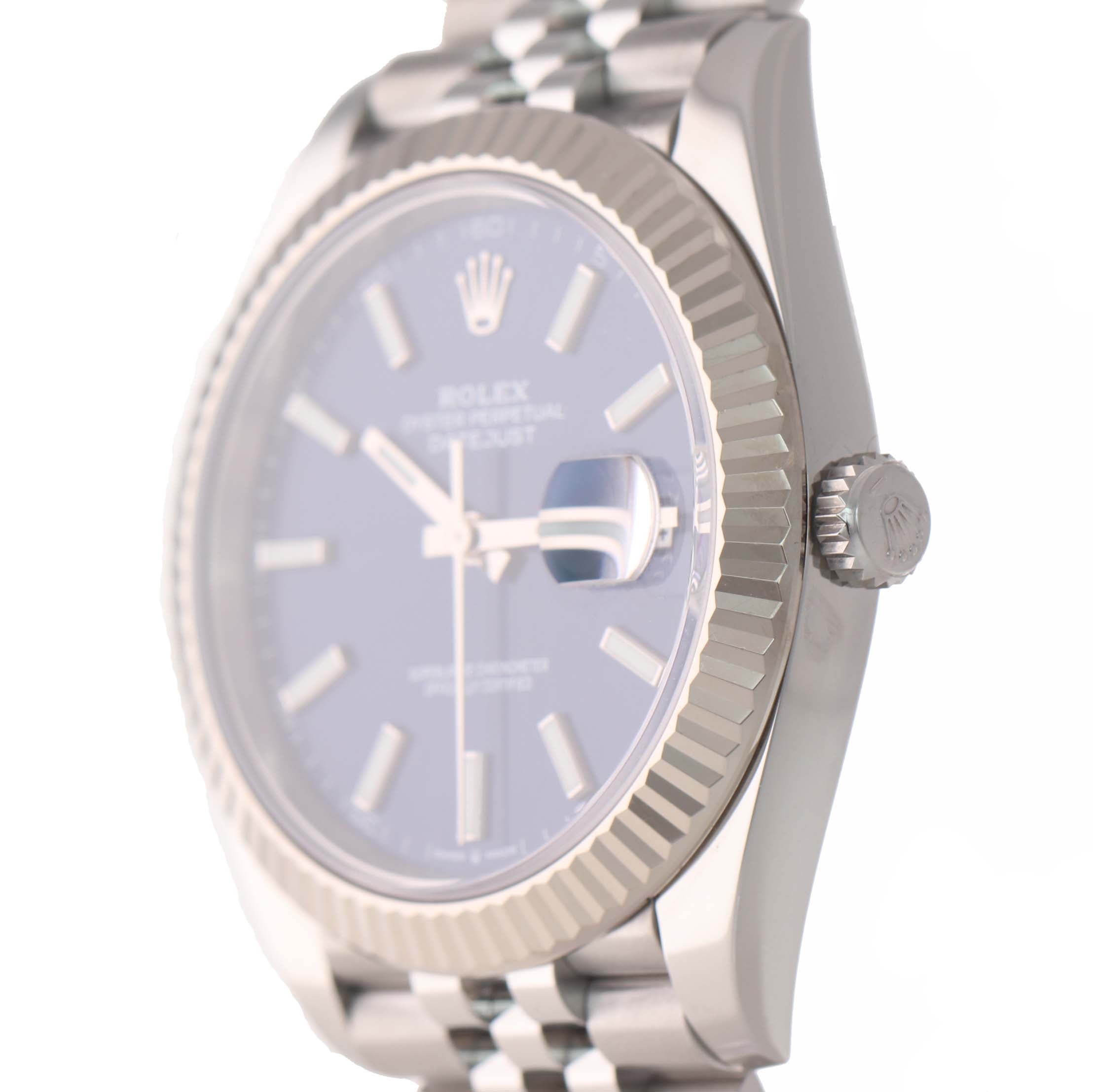 2019 MINT Rolex DateJust 41 Blue Stick 126334 Steel 18K Super Jubilee Watch Box