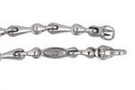 Men's Italian Handmade 14K White Gold 24.00" Fancy Link Chain Necklace 89.3gr