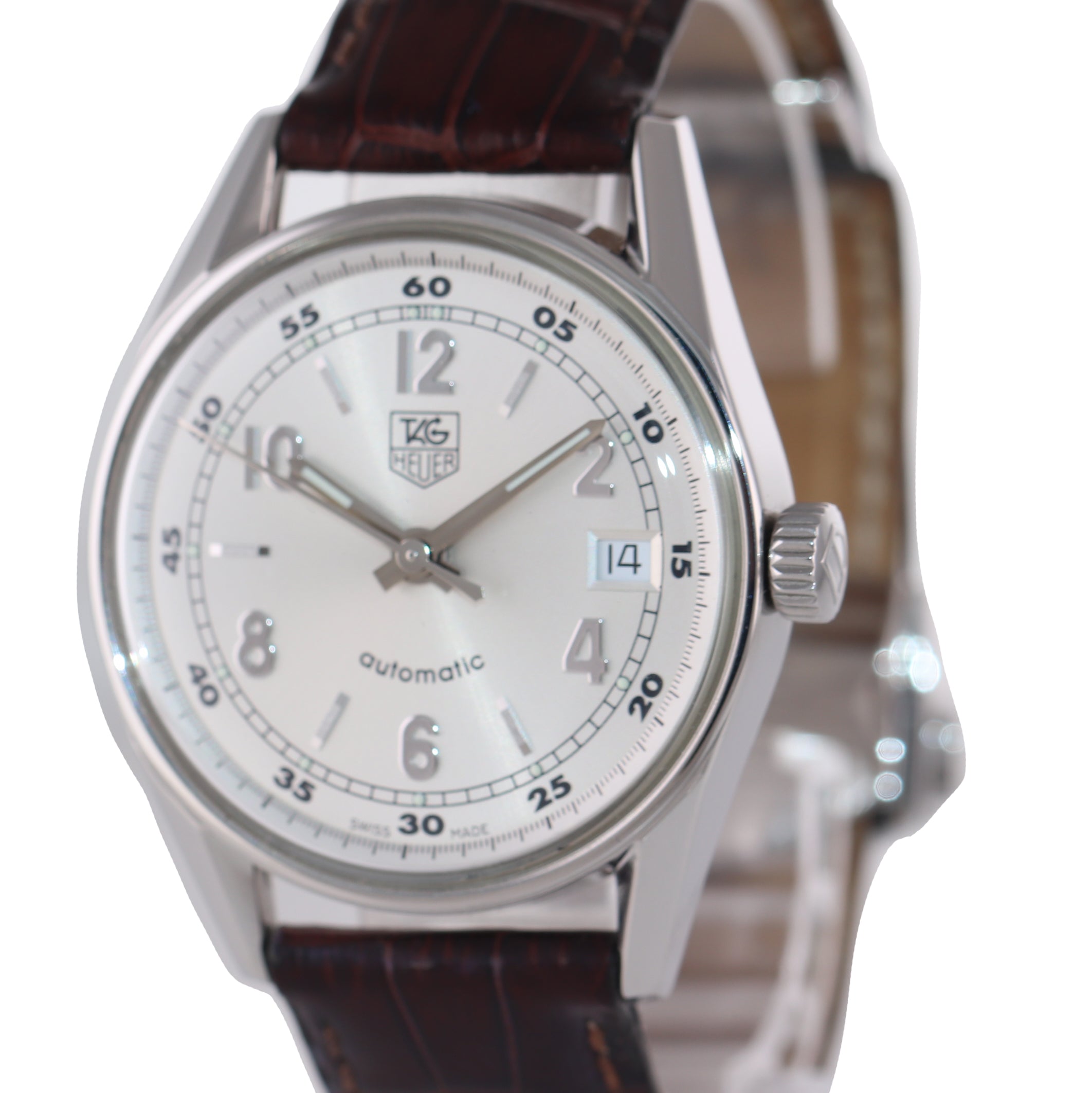 TAG Heuer Carrera Vintage 1964 Re-Edition Automatic WV2112 36mm Date Watch