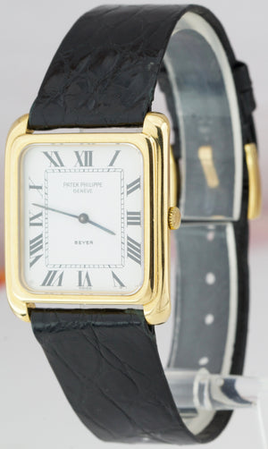 1978 Vintage Patek Philippe BEYER Gondolo 18K Yellow Gold 28mm White 4269 Watch