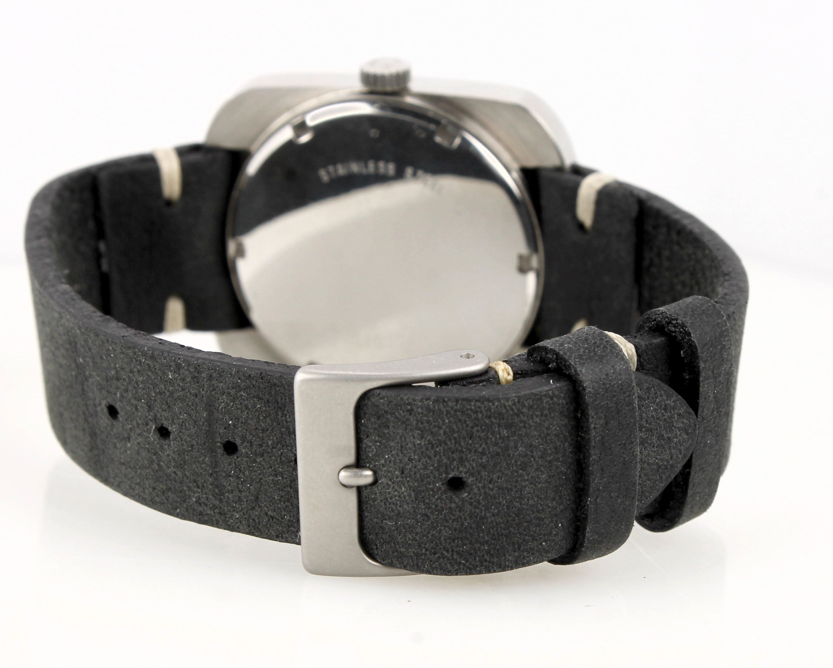 Men's Vintage Longines Comet Swiss 34mm Blue Dial Stainless Steel Watch