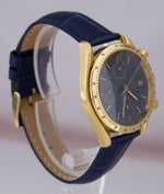 Omega Speedmaster Blue 18K Yellow Gold 39mm Chronograph Watch 175.0043 3611.10