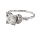 Antique Platinum 1.05 CT Transition Round Brilliant Diamond Engagement Ring EGL