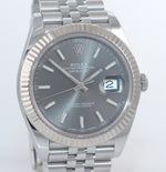 NEW 2020 PAPERS Rolex DateJust 41 Dark Rhodium 126334 Steel 18K Jubilee Watch