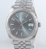 NEW 2020 PAPERS Rolex DateJust 41 Dark Rhodium 126334 Steel 18K Jubilee Watch