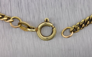 Men's Modern 24.00" 14K Yellow Gold 3mm Curb Cuban Link Chain Necklace 16.1g
