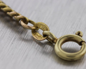 Men's Modern 24.00" 14K Yellow Gold 3mm Curb Cuban Link Chain Necklace 16.1g