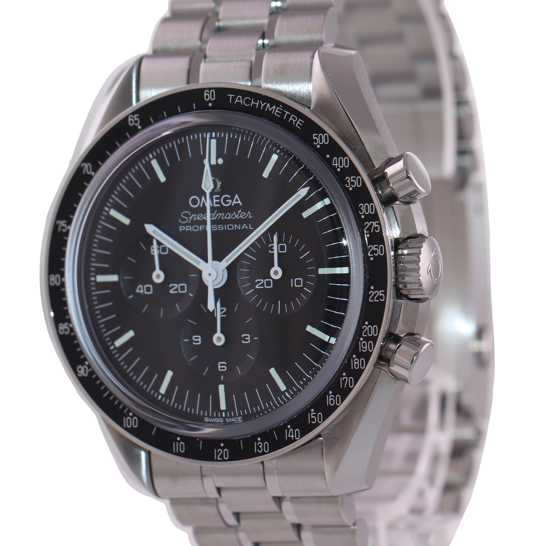 2021 NEW Omega Speedmaster 310.30.42.50.01.002 SAPPHIRE SANDWICH Steel Watch