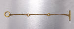 Ladies Movado 18K Yellow Gold Multi-Strand Mesh Diamond Toggle Clasp Bracelet