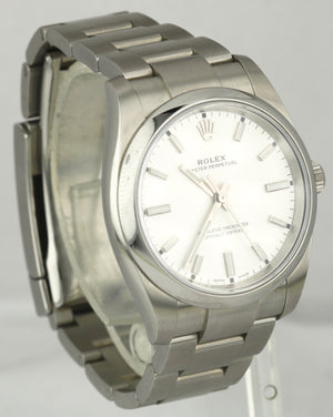Rolex Oyster Perpetual Silver Dial Stainless Steel 34mm Oyster Watch 114200