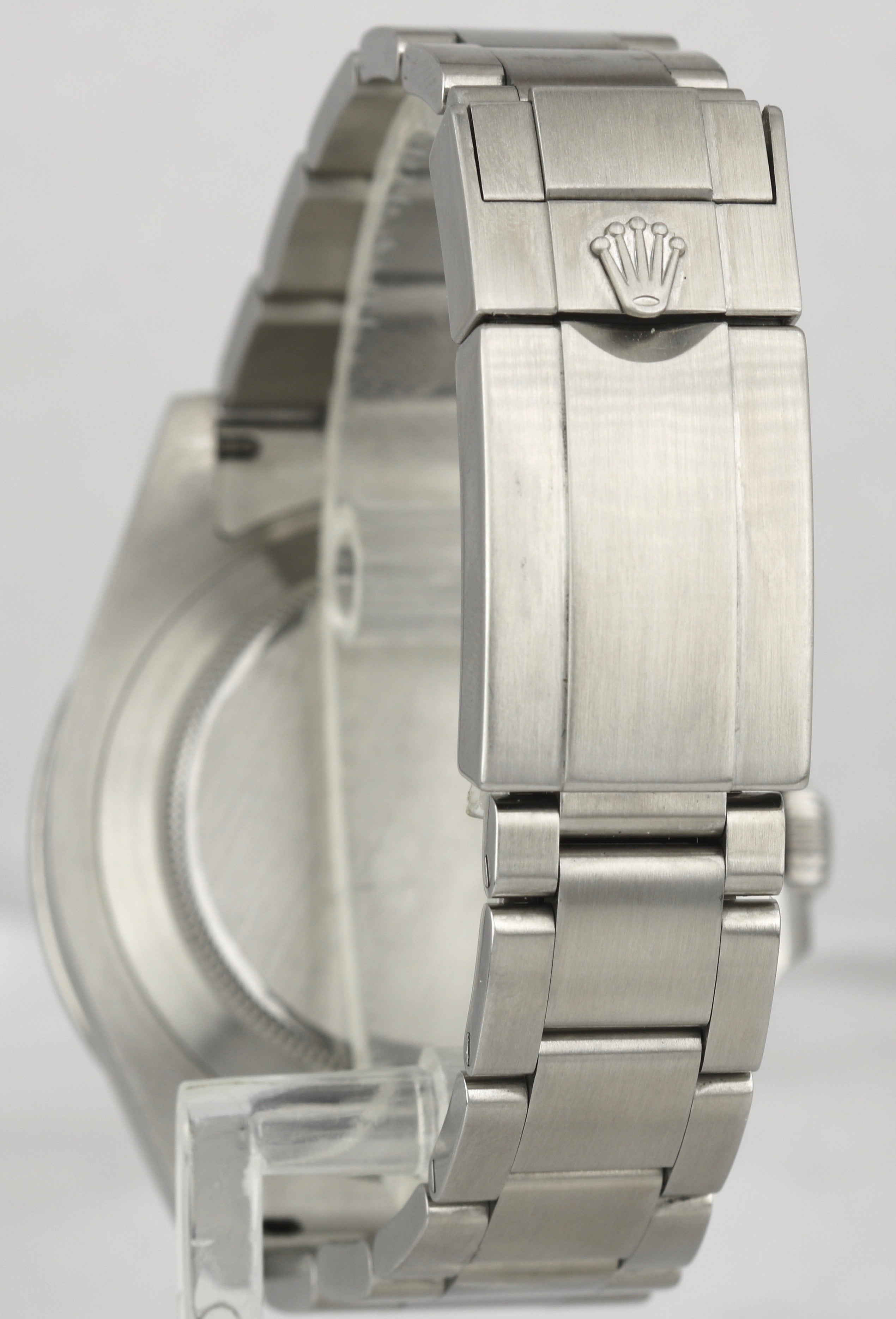 Men's Rolex Explorer II 42mm White Orange Stainless Steel GMT Date Watch 216570