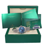 2021 NEW PAPERS Rolex DateJust 41 Blue Stick 126334 Steel Gold Jubilee Watch Box