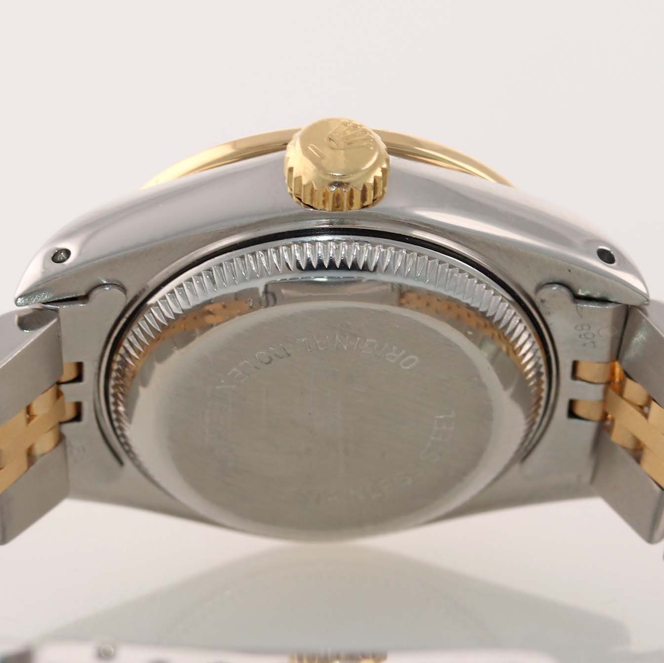 DIAMOND BEZEL 69173 Two Tone 18k Gold 26mm Champagne Diamond Dial Watch