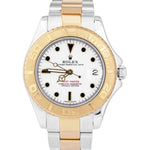 Rolex Yacht-Master Two-Tone Mid-Size 35mm White Gold Stainless Watch 168623 B+P