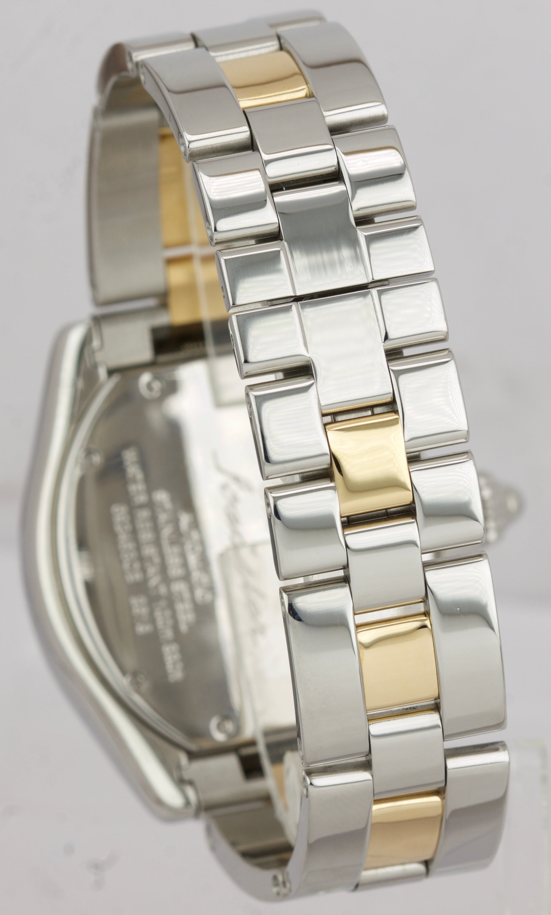 Men's Cartier Roadster XL Chronograph Two-Tone Gold W62027Z1 Date Watch 2618