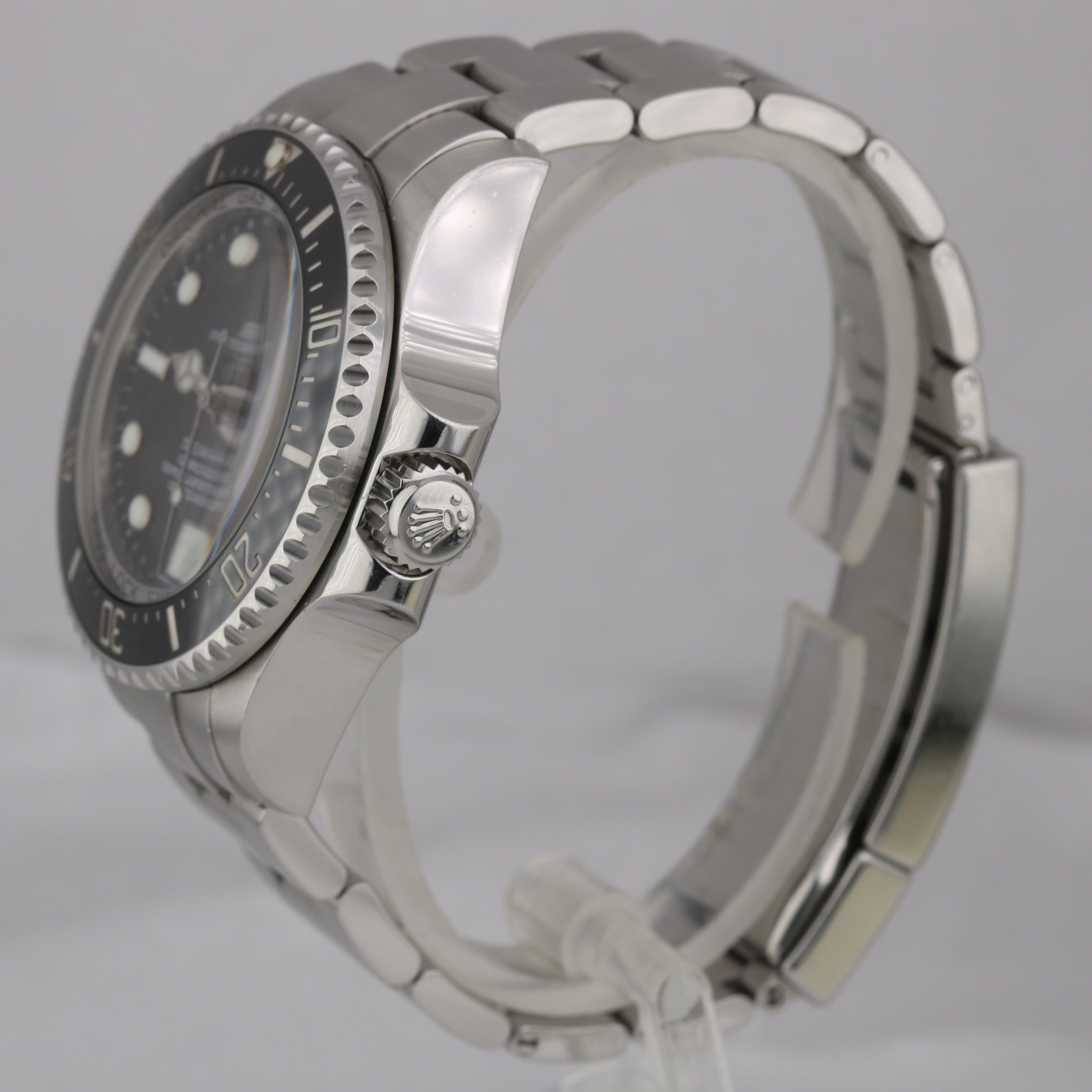 MINT Rolex Sea-Dweller Deepsea Stainless Steel 44mm Black Dive Watch 116660