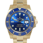 2019 PAPERS Rolex Sunburst Blue Ceramic 116618 18k Yellow Gold Watch Box