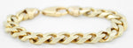 Modern Men's Solid 14k Yellow Gold 12.04mm Cuban Link Chain 8.50" Bracelet 63.8g
