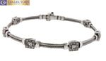 Ladies Charriol 18K White Gold Cable Flamme Blanche 0.50ctw Diamond Bracelet