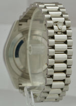Men's Rolex Day-Date II 41mm President Blue Wave Dial Platinum Watch 218206