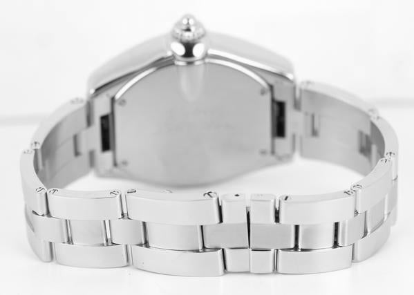 MINT Cartier Roadster XL GMT W62032X6 Silver Roman Automatic Steel Watch 2722
