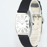Ladies Franck Muller Curvex Steel 1752 QZ Silver Arabic Dial Quartz 25mm Watch
