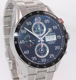 PAPERS MINT TAG Heuer Carrera Calibre 16 Chronograph Day-Date 43.5mm Steel CV2A