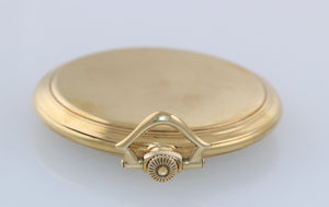 Antique Tiffany & Co IWC Solid 18k Yellow Gold Silver Arabic Swiss Pocket Watch