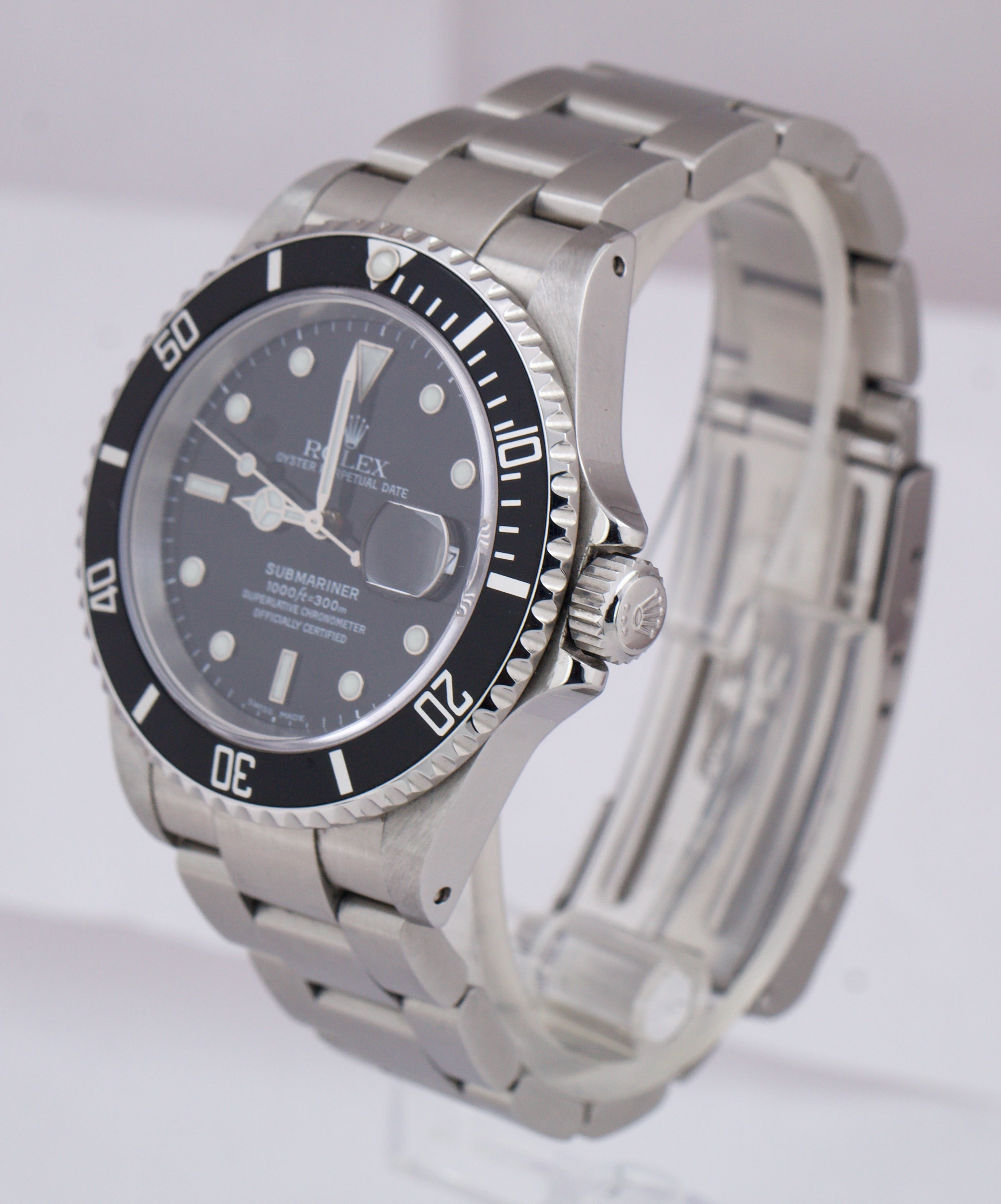 2020 RSC SERVICE Rolex Submariner Date 16610 40mm Black Stainless Steel Watch
