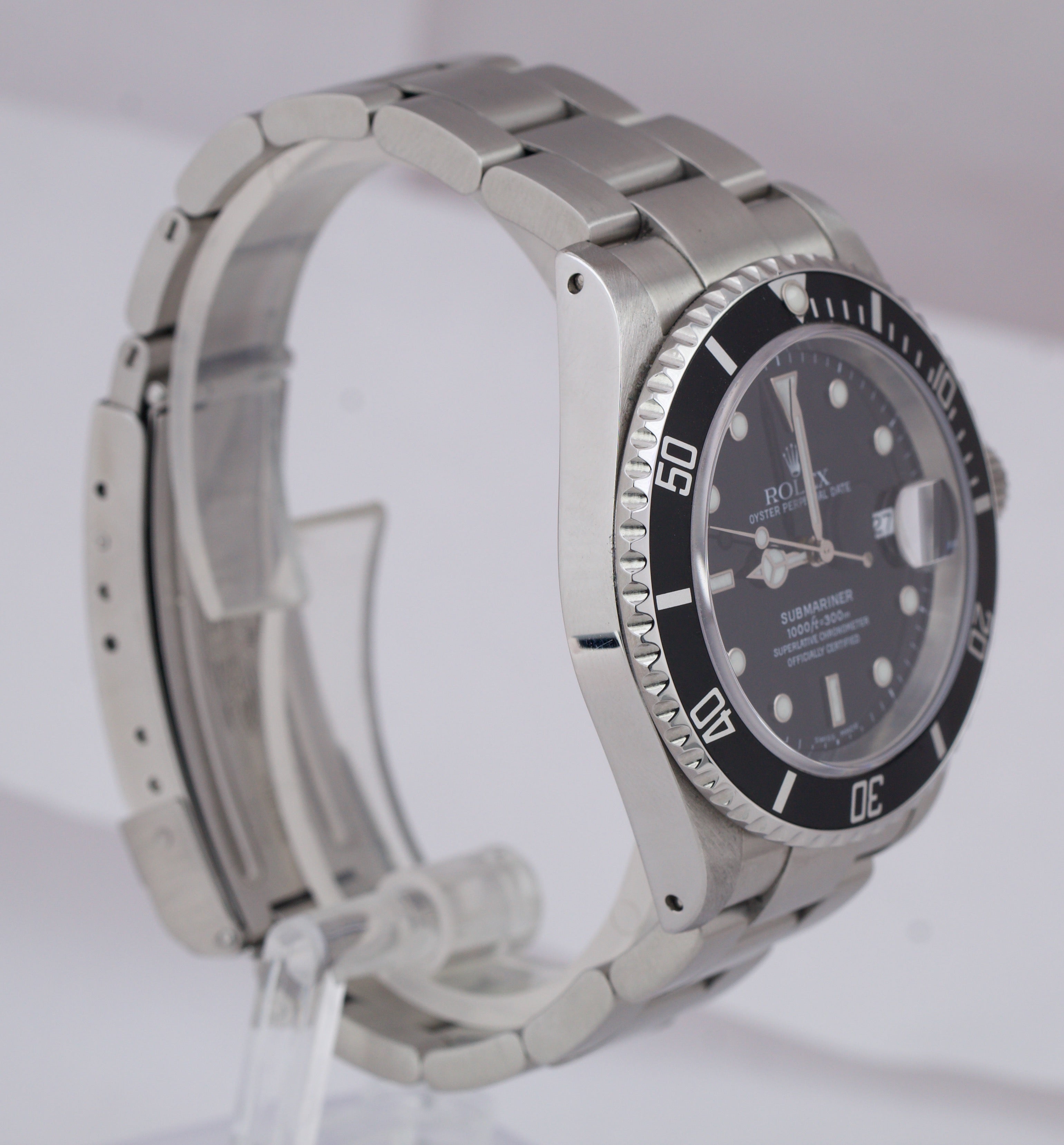 2020 RSC SERVICE Rolex Submariner Date 16610 40mm Black Stainless Steel Watch
